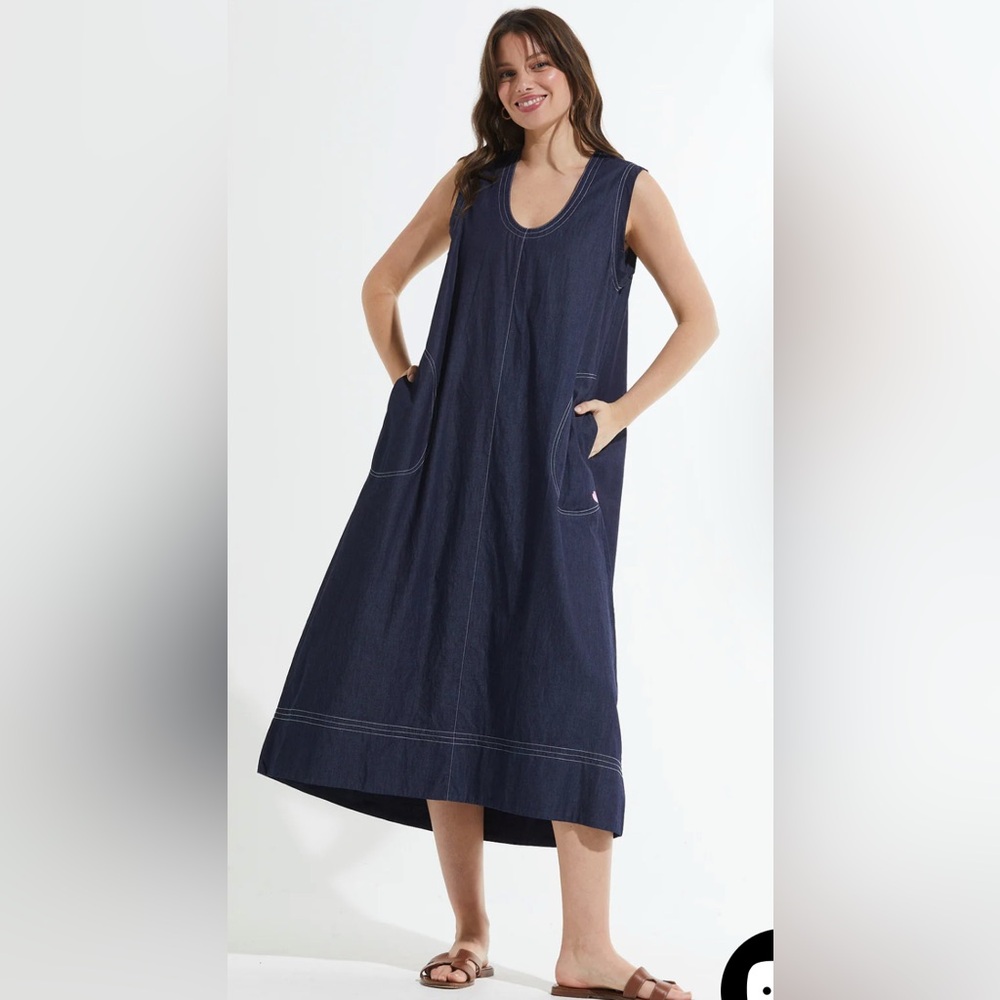 Zaket & Plover Denim Maxi Dress